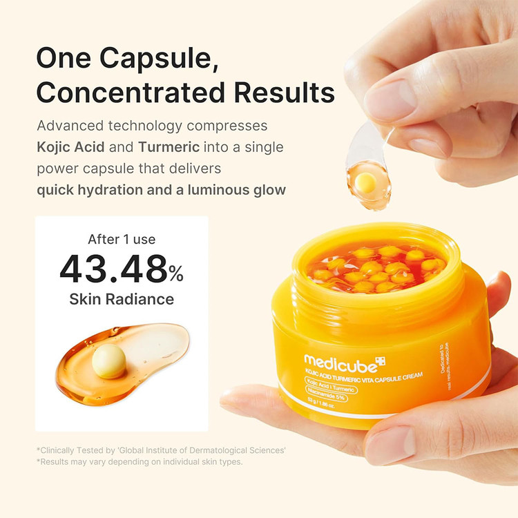 کرم کپسولی روشن کننده و ضد لک کوجیک اسید مدی کیوب Medicube