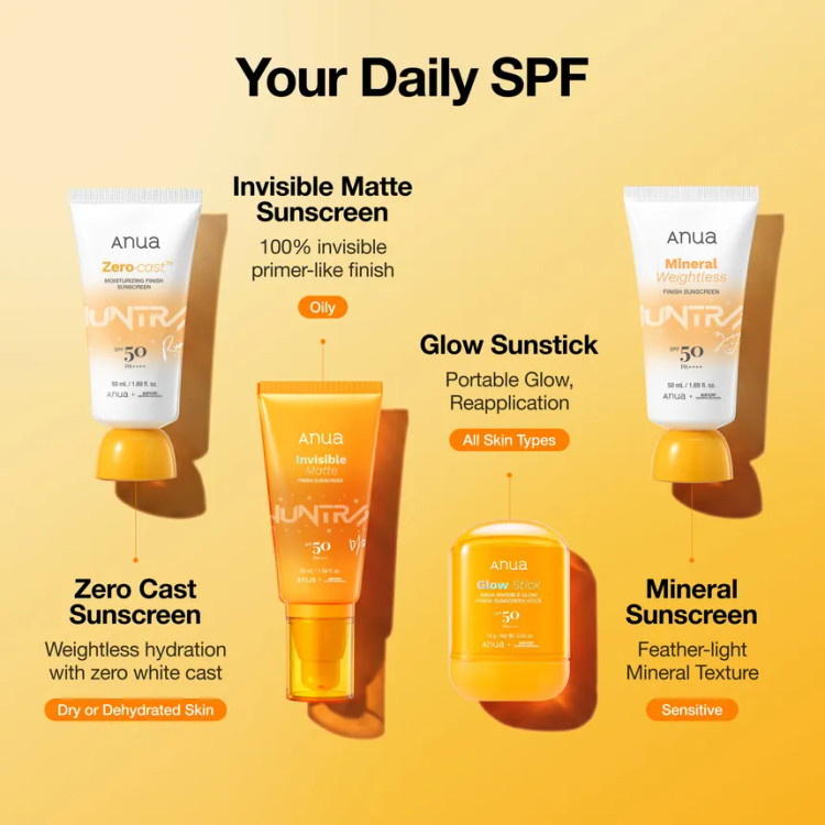 ضدآفتاب مرطوب کننده آنوا مدل زیرو-کست SPF50 حجم 50 میلی لیتر